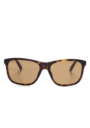 Gucci Eyewear rectangle-frame sunglasses - Brown