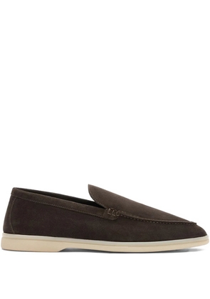 Scarosso Ludovico suede loafers - Brown