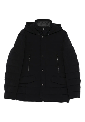 Moorer buttoned quilted padded jacket - Blue