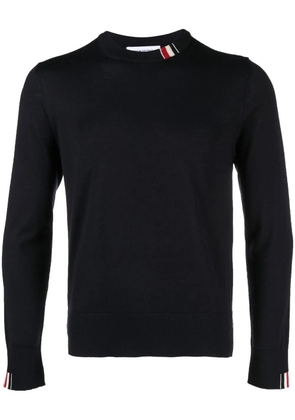 Thom Browne jersey stitch crew neck jumper - Blue