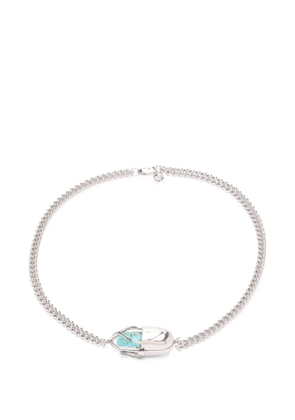 Capsule Eleven Capsule Crystal turquoise necklace - Silver
