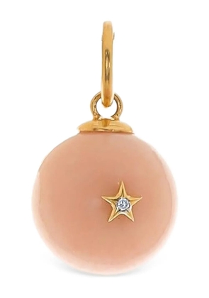 DEVON WOODHILL 18K yellow gold Morning Star diamond and opal necklace - Pink