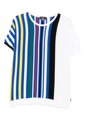 Versace Pre-Owned 2000s striped cotton sweater - White