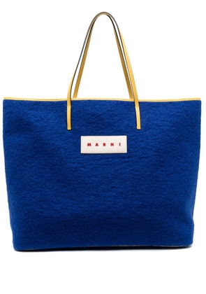 Marni felted reversible tote bag - Blue