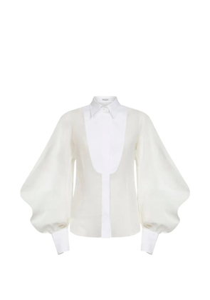Brunello Cucinelli button bishop-sleeves shirt - White