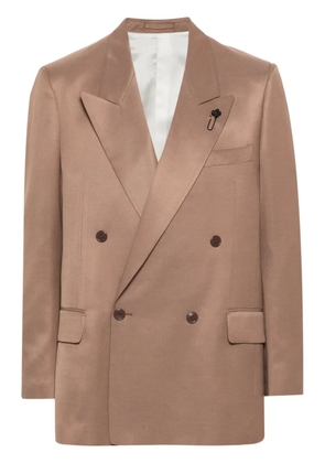 Lardini double-breasted blazer - Neutrals