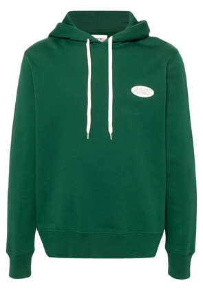 Autry logo-print cotton hoodie - Green