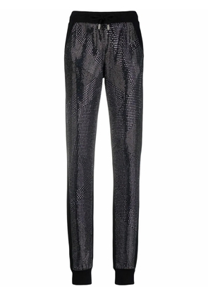 Philipp Plein crystal slim-cut track pants - Black