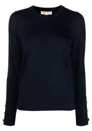Michael Michael Kors button-fastening cuff knit jumper - Blue