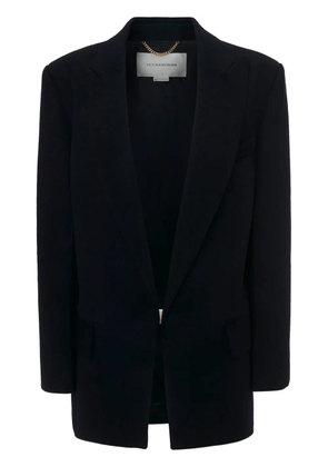 Victoria Beckham peak-lapel wool-cashmere blazer - Blue
