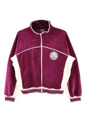 SAINT MXXXXXX velour track jacket - Red