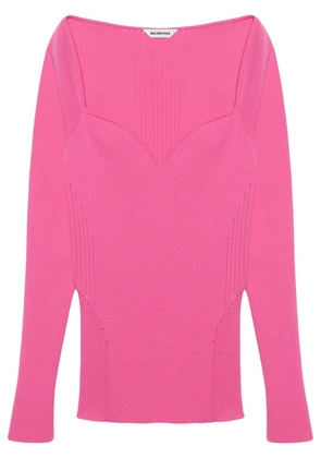 Balenciaga bustier-neck top - Pink