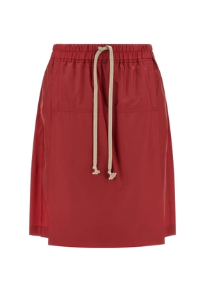 Moncler + Rick Owens kilt drawstring shorts - Red