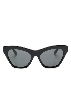 Burberry Eyewear logo-lettering cat-eye sunglasses - Black