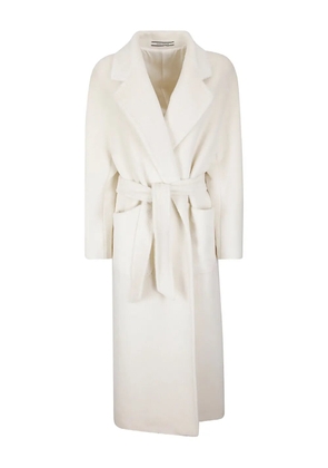 Tagliatore Charlize belted coat - White