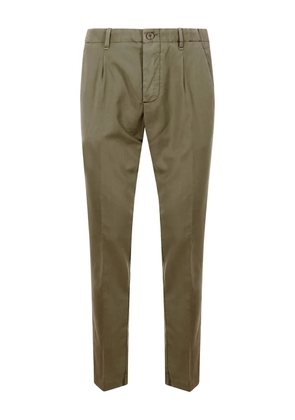 Myths pleated wool pants - Green