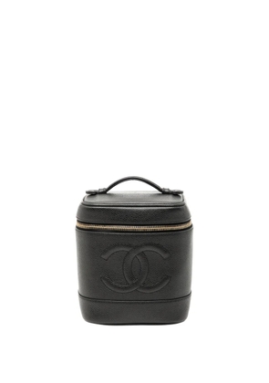CHANEL Pre-Owned 2002-2003 CC Caviar vanity bag - Black