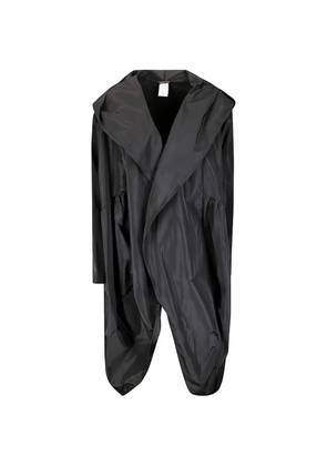 HIRA hooded wrap trench - Black