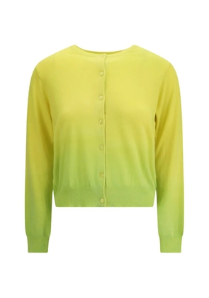 MIRROR IN THE SKY ombre buttoned cardigan - Yellow