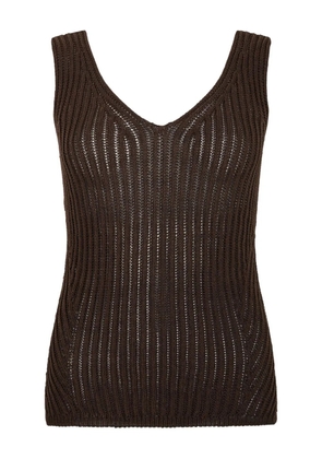Max Mara ribbed top - Brown