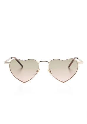 Saint Laurent Eyewear heart-frame sunglasses - Gold