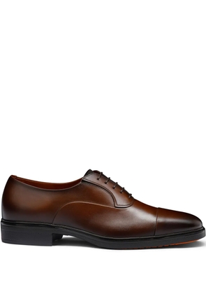 Santoni Easy leather oxford shoes - Brown