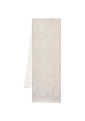 Shanghai Tang Tang patterned silk scarf - Neutrals