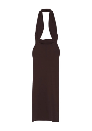 Christopher Esber Slope halterneck maxi dress - Brown