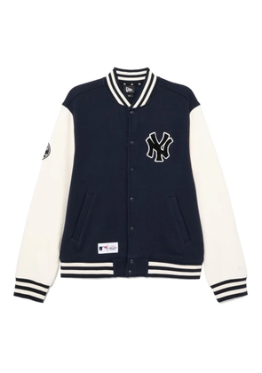 NEW ERA CAP logo-badge bomber jacket - Blue