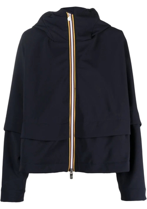 K-Way R&D Cropeyl lightweight hooded jacket - Blue