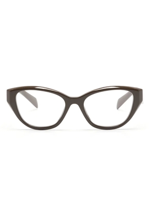Prada Eyewear cat-eye frame glasses - Brown