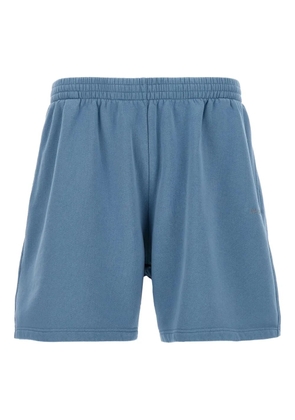 Balenciaga logo-embroidered drawstring shorts - Blue