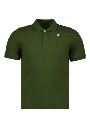 K-Way two-button logo polo shirt - H11 GREEN CYPRESS