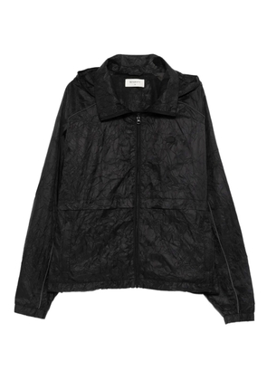 RETERNITY wrinkled hooded jacket - Black