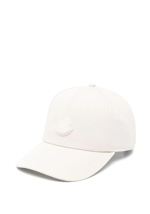 Moncler gabardine cotton baseball cap - Neutrals