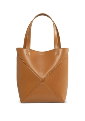 LOEWE mini Puzzle Fold tote bag - Brown