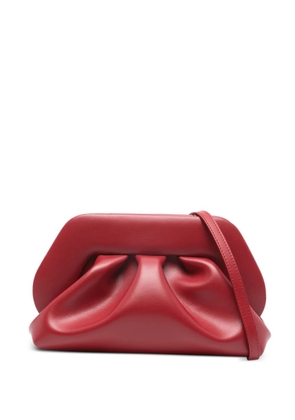 Themoirè medium Bios ruched clutch bag - Red
