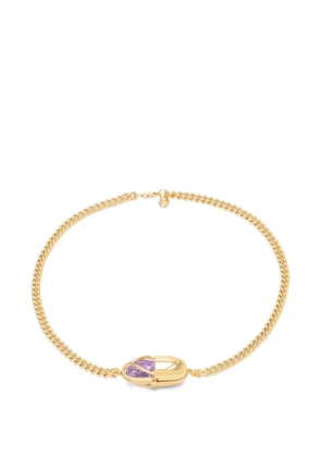 Capsule Eleven Capsule Crystal amethyst necklace - Gold