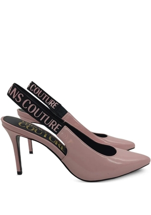 Versace Jeans Couture logo-slingback pumps - Pink