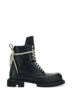 Rick Owens Low Army lace-up lug-sole boots - Black