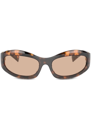 Miu Miu Eyewear oversize-frame sunglasses - Brown