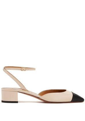 Aquazzura two-tone leather pumps - Neutrals