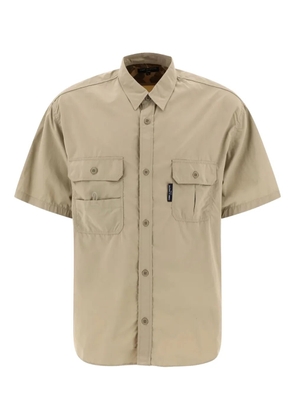 Comme des Garçons Homme flap-pocket short-sleeved shirt - Neutrals