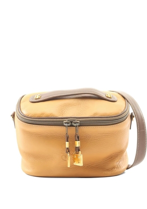 Loewe Pre-Owned 2000s Anagram leather vanity bag - Neutrals