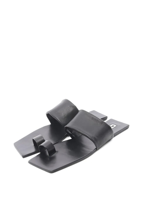 Jil Sander Pre-Owned 2020s leather sandals - Black