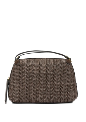 GIANNI CHIARINI Alifa woven handle tote bag - Brown