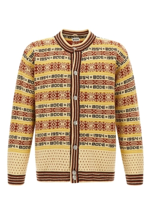 BODE Marzipan wool cardigan - Neutrals