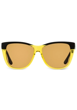Victoria Beckham Eyewear colour-block square-frame sunglasses - Black