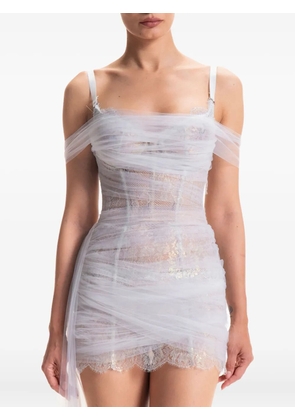 Maria Lucia Hohan Salome lace-embellished mini dress - White