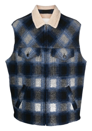 MARANT Kiraneo shearling gilet - Blue
